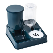 Feeder and Water Dispenser, Pet Food Bowl Kitten Food and Water Bowl, Detachable Automatic Pet Feeder