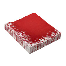 20 Sheets Christmas Snowflake Reusable Napkins Soft Absorbent For Festive Gatherings Snowflakes For Parties And Dinners