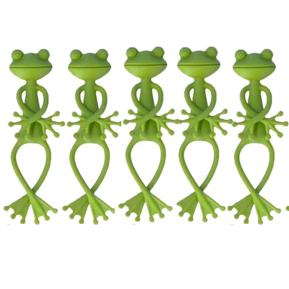 Cute Frog Plant Support Clips, Frog Plant Hugger Clips, Plant Climbing Fixture, Frog Plant Stand, 5 Pcs-image-OPC-PM9VGSP-NEW