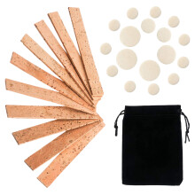 1Set Assorted Color Clarinet Neck Joint Cork Sheet Woodwind Repair Kit