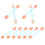 100Stk Doppelseitige Lidschattenpinsel Mit 7