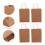 Takeaway Verpackungsbeutel Kraftpapierbeutel 20er Pack 4