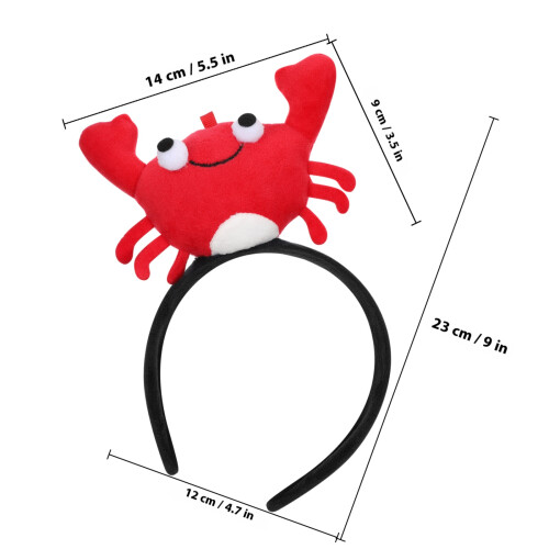 1Stk Kinder Haarband Rotes Stoff Kopfschmuck 1
