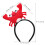 1Stk Kinder Haarband Rotes Stoff Kopfschmuck 3