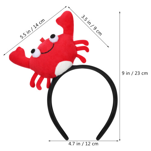 1Stk Kinder Haarband Rotes Stoff Kopfschmuck 2
