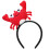 1Stk Kinder Haarband Rotes Stoff Kopfschmuck 4