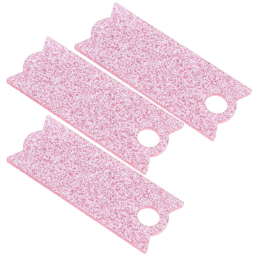 Worgeous 3 Teile Pop Leere Glitzer Namensschild