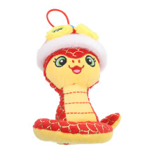 Rotes Plüsch Schlange Maskottchen, Chinesisches Neujahr Dekor