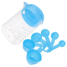 7teiliges Küchen-Messbecher Löffel Set Aus Kunststoff Mit