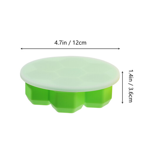 2Pcs Silicone Honeycomb Ice Cube Makers Assorted Color Ice Mold Tray 1