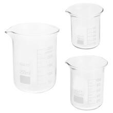 3Stk Becherset Aus Borosilikatglas