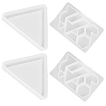 2 Sets Silikon Puzzle Formen Für DIY Kristall Epoxidharz Gießarbeiten