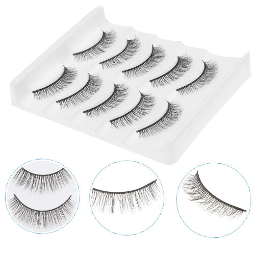 5 Paar 3D Make-up-Kunstwimpern Für 2