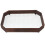 Glass Blumenmuster Holz Tablett Snack Tablett 1