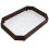 Glass Blumenmuster Holz Tablett Snack Tablett 10
