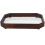 Glass Blumenmuster Holz Tablett Snack Tablett 4