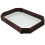 Glass Blumenmuster Holz Tablett Snack Tablett 8