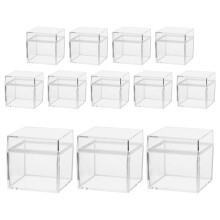 60 Stk. Quadratische Süßigkeitenboxen Transparent Für Bonbons