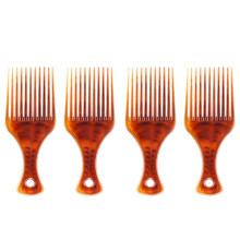 4Stk. Kunststoff-Haar-Pick-Kämme Für Afro- Und Lockere Haare