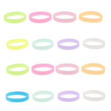 36 leuchtende Silikonarmbänder für Kinder, dehnbar, für Partys