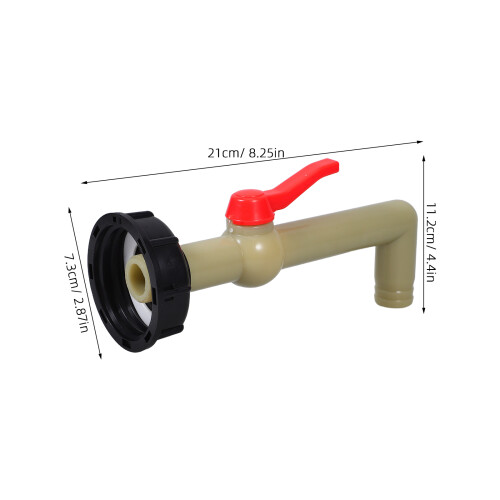 Ibc Wassertank Adapter: 60 Mm Gewinde, 90 Grad Ventil, Schnellanschluss 2