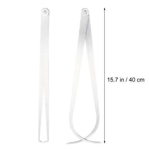 2Pièces Calibres Argent Mesure Précise Robuste 1