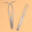 2Pièces Calibres Argent Mesure Précise Robuste 9