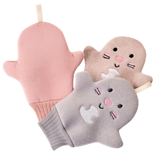 3pcs Badhandschuh Wiederverwendbares Bad 2