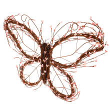 Butterfly Rattan Kranz Tür Wanddekoration