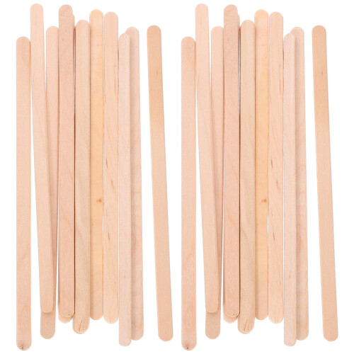 500Stk Holz Rührer Design Wiederverwendbare Mixbecher