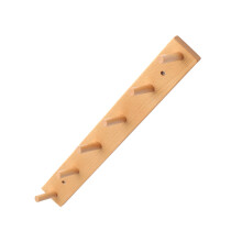 5er-pack wandhängeregister aus holz, hält kleidung und hüte