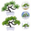 4 simulation grüne bonsai heimdekoration künstliche 9