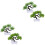 4 simulation grüne bonsai heimdekoration künstliche 4