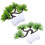 4 simulation grüne bonsai heimdekoration künstliche 11