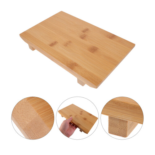 Bamboo Sushi Serving Plate Home Use Smooth Finish 2