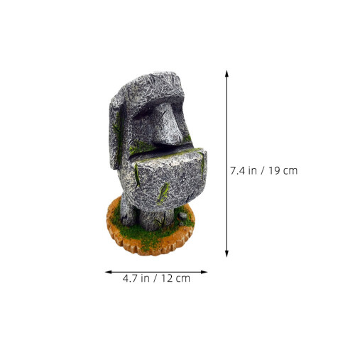 Stiftehalter Moai-Statue Steinoptik 2