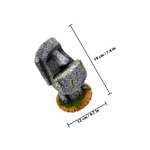 Stiftehalter Moai-Statue Steinoptik 1