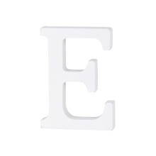 Wood Buchstabe E Diy Für Party Zuhause (Weiß, 8 Cm)