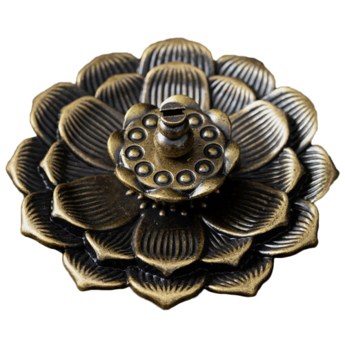Legierung Räucherstäbchenhalter Lotusförmig Desktop 1