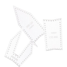 3Stk Acryl Schablonen Für Diy Leder Schlüsselanhänger Muster