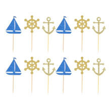 24 Segelboot Cake Topper Für Hochzeit