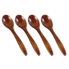 Raindrops Holzlöffel Geschirr 4 5,5x1,2x0,4 Zoll