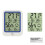 Mini Digitaler LCD-Innenraum-Temperatursensor mit Feuchtigkeitsmesser 3