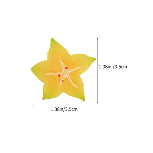 4er-set simulation sternfrucht modelle, künstliche mini 1