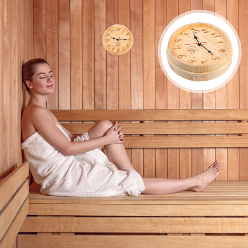 de madera simple para sauna, decoración de pared 2