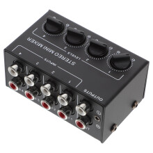 4 Audio Mixer Passive Stereo Mini Mixer