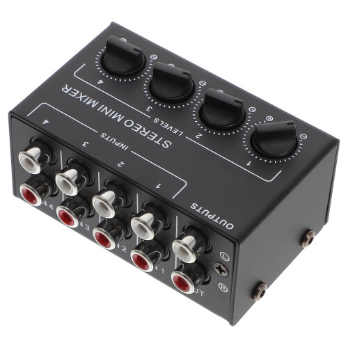 4 Audio Mixer Passive Stereo Mini Mixer