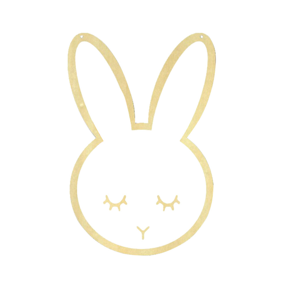 Wall Vanity Mirror Rabbit Wall Hanging Acrylic Mirror Wooden Mirror
