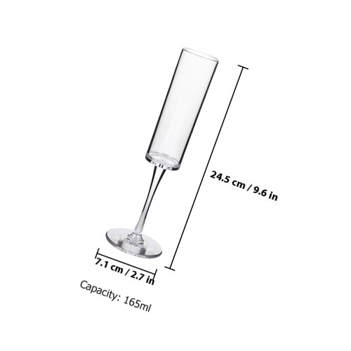 4Pcs Clear Goblets 165Ml Wine Stemware For Wedding Party 1