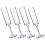 4Pcs Clear Goblets 165Ml Wine Stemware For Wedding Party 6